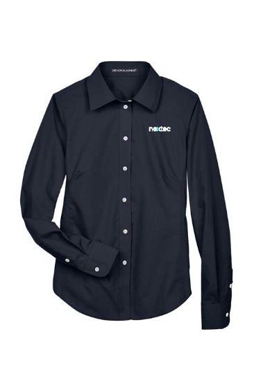 Picture of D&J Ladies Crown Collection Solid Broadcloth Woven Shirt